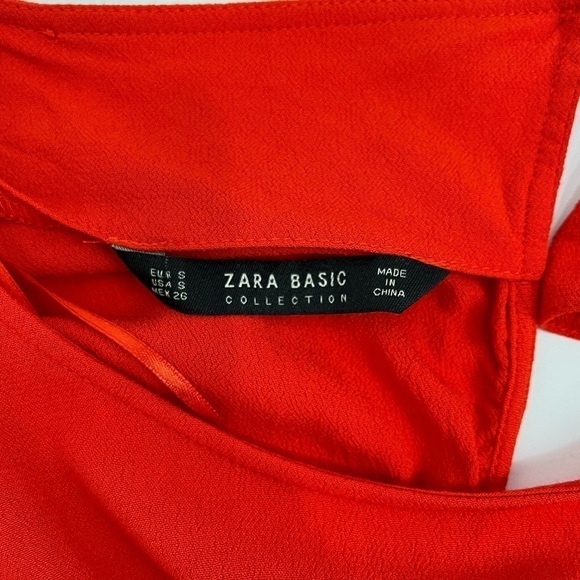 Zara basic open back romper red size S - Picture 5 of 10